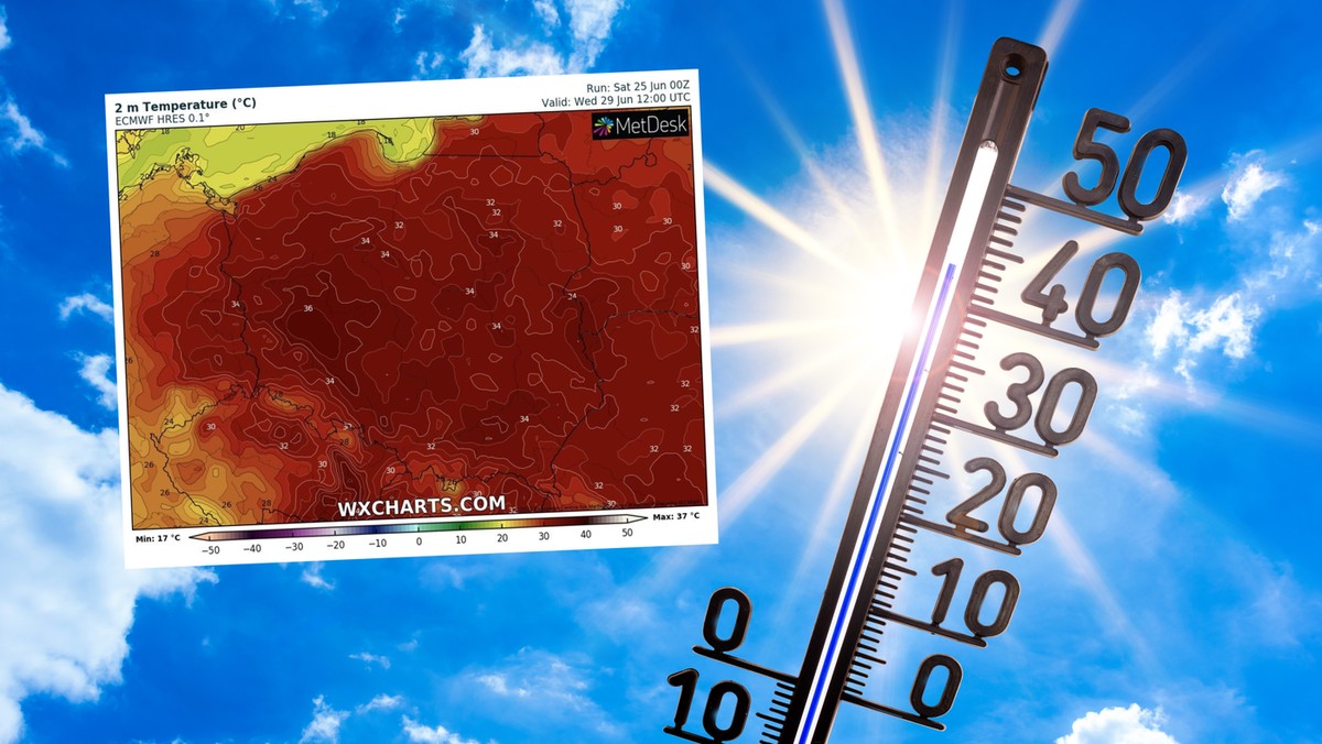 Nieoczekiwana zmiana prognoz. Wielki upał zostanie "uwięziony" w Polsce