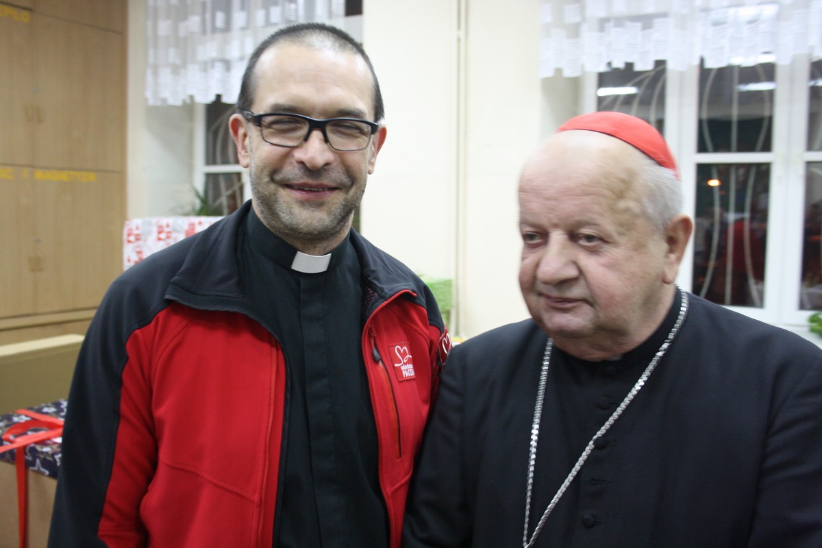 Ks. Jacek Stryczek i kardynał Stanisław Dziwisz
