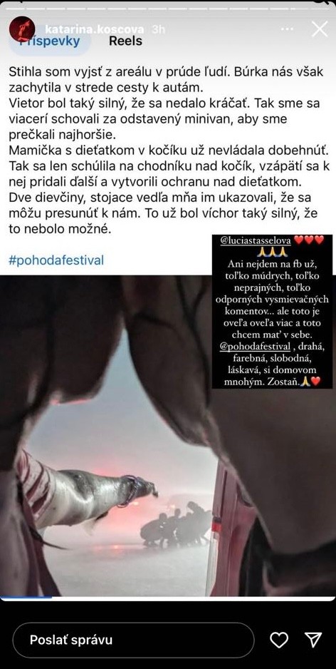 Speváčka Katka Koščová zdieľala krásny príbeh z Pohody.