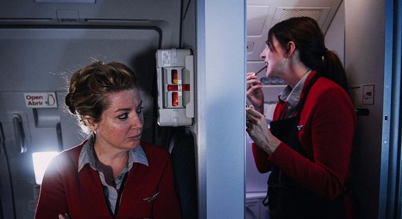 flight attendants virgin molly choma