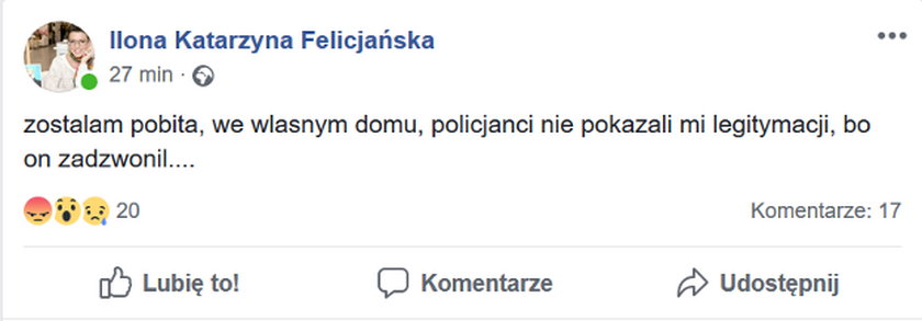 Facebook Ilony Felicjańskiej