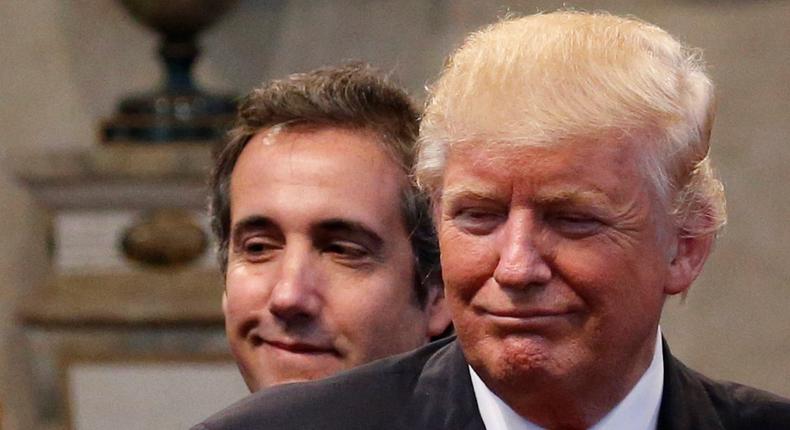 Michael Cohen and Donald Trump