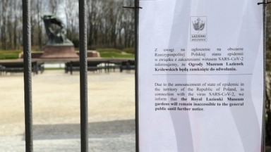 Koronawirus w Warszawie. Łazienki Królewskie zostały zamknięte