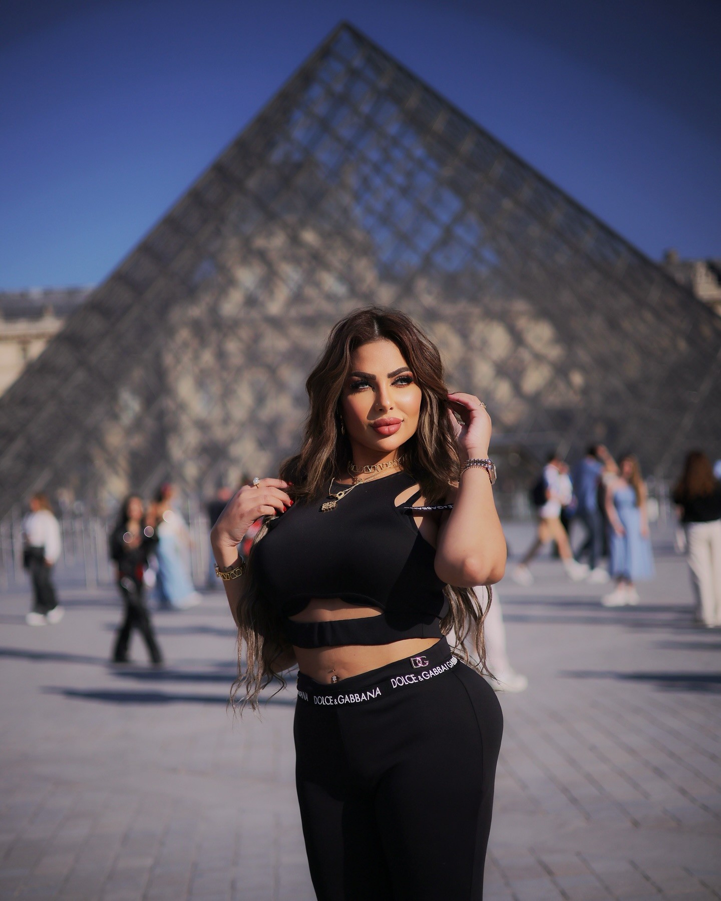 Egyptská televízna moderátorka Sarah Khalifa.