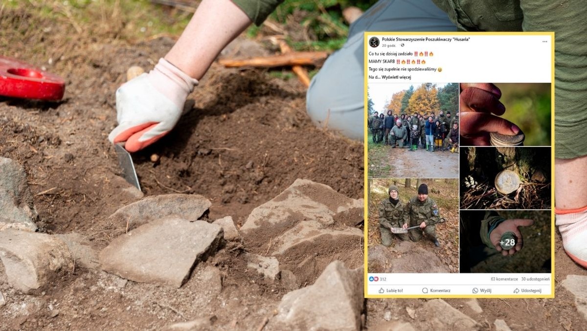 Odkryli skarb pod Pomiechówkiem. "Przecieraliśmy oczy ze zdumienia"