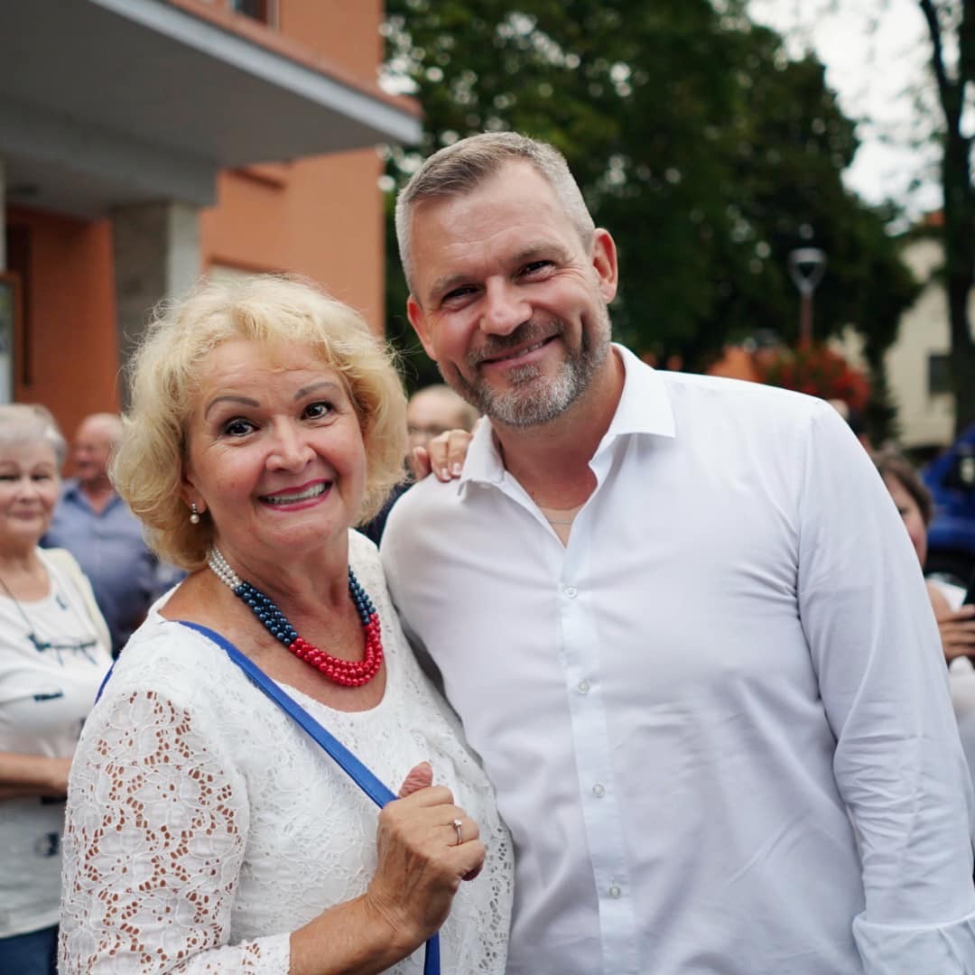 Peter Pellegrini a Gizka Oňová. 