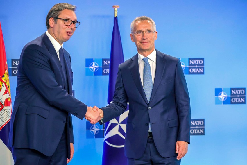 Aleksandar Vučić i Jens Stoltenberg