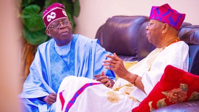 President Bola Ahmed Tinubu during his visit to Ijebu-Ode, Ogun State. [Presidency]