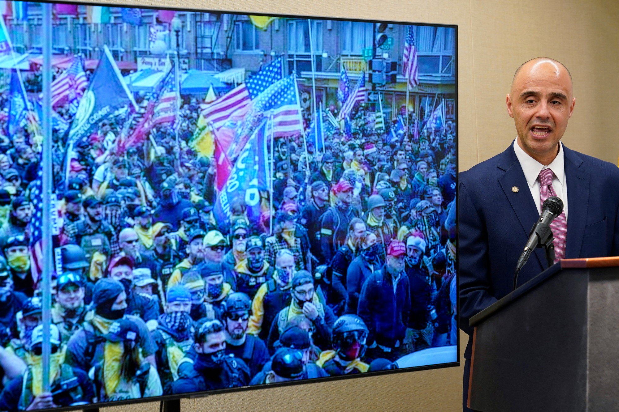 Nepokoje v americkom Kongrese 6. januára 2021.