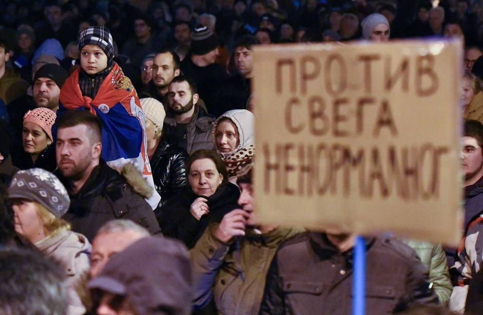 Protest u Kragujevcu