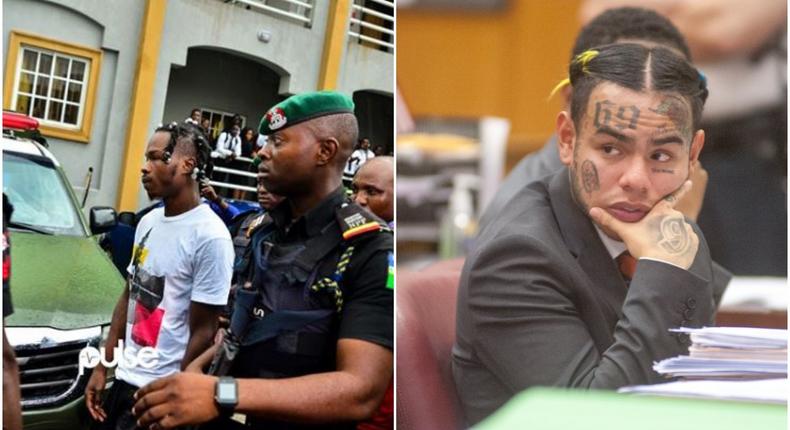 Rappers, Naira Marley and Tekashi 6ix9ine are victims of their own vanity. (Pulse Nigeria)