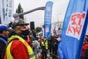 Protest górników odbywał się głównie przed siedzibą PiS przy ul. Nowogrodzkiej w Warszawie