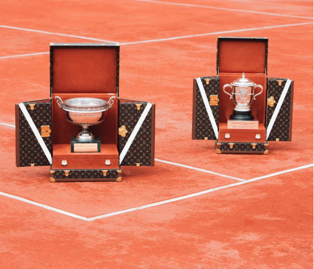 A Roland Garroson Louis Vuittonban utaznak a kupák