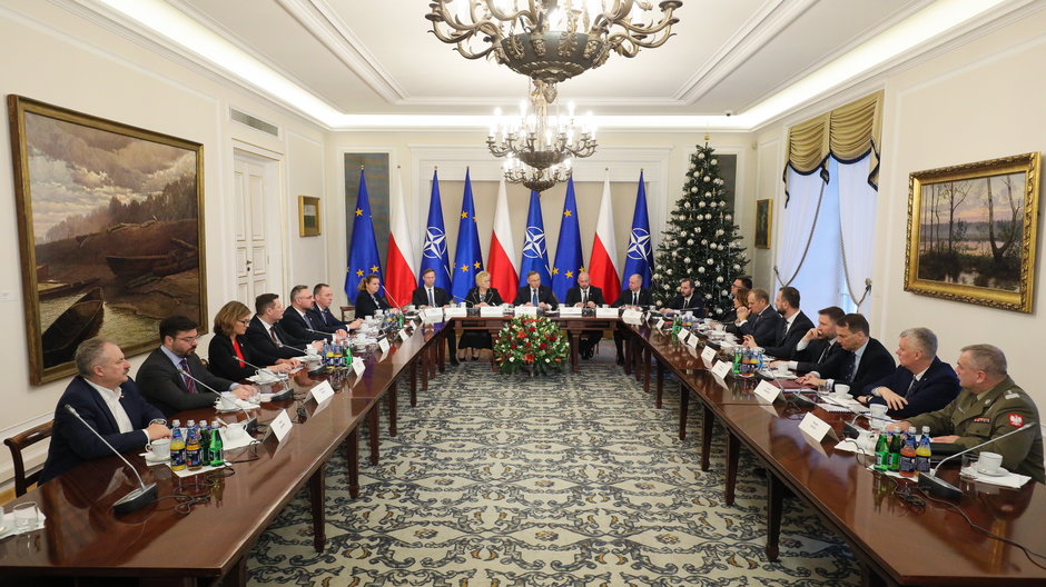Posiedzenie Rady Bezpieczeństwa Narodowego w grudniu 2023 r.