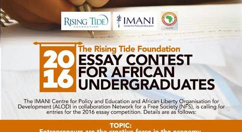 The Rising Tide Foundation 2016 essay contest for African undergraduates
