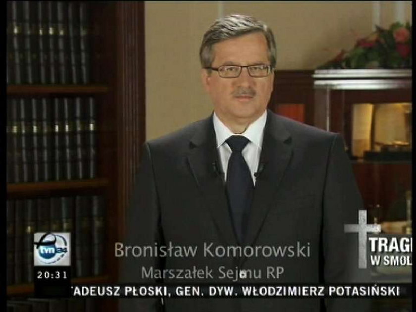 Komorowski apeluje: Bądźmy razem!