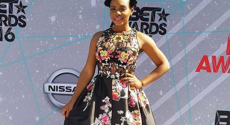 Yemi Alade chose a Zuhair Murad piece from the Resort 2016 Collection for 2016 BET Awards