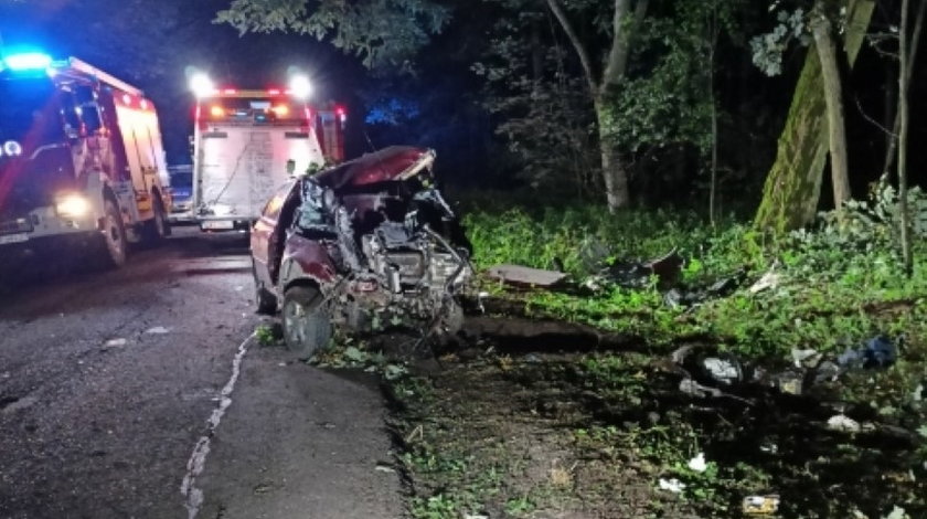 Tragiczny finał policyjnego pościgu w okolicach Pajęczna! Nie żyją dwaj młodzi mężczyźni