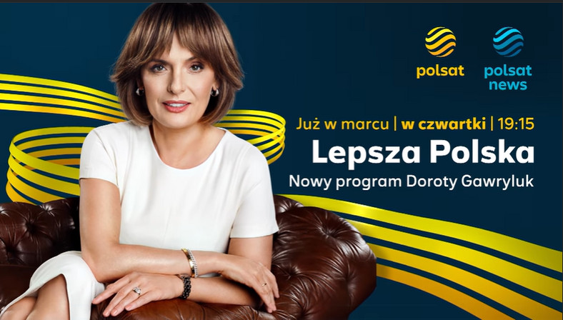 Dorota Gawryluk, zwiastun programu "Lepsza Polska"