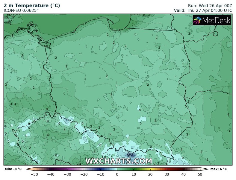 W nocy uwaga na duże zimno. Lokalnie słupki rtęci spadną poniżej 0 st. C