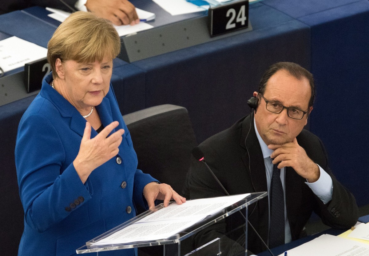 Angela Merkel i Francois Hollande