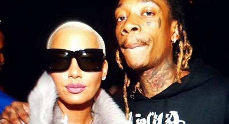 Amber Rose at Wiz Khalifa's album listening party