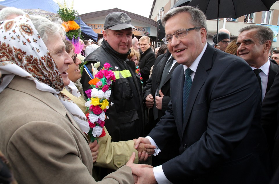 ŁYSE KURPIE NIEDZIELA PALMOWA PARA PREZYDENCKA (Bronisław Komorowski)