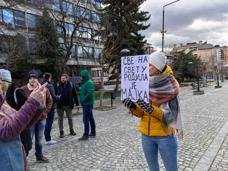 Protest protiv akušerskog nasilja u Vranju