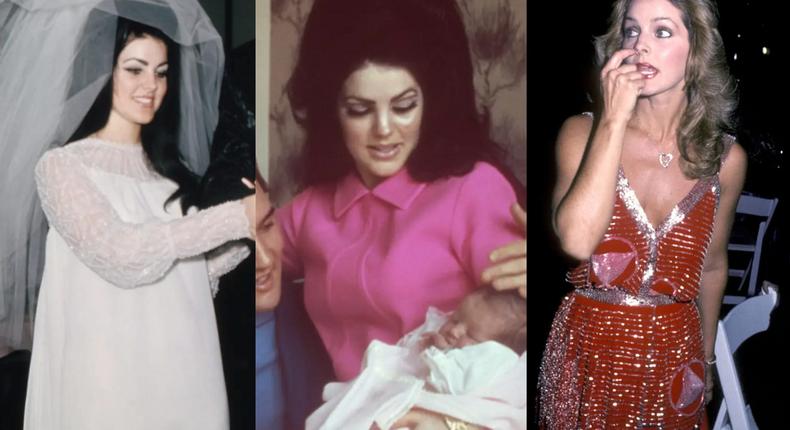 Priscilla Presley has worn a number of iconic looks over the years.Bettman/Getty Images; Michael Ochs Archives/Getty Images; Betty Galella/Ron Galella Collection/Getty Images