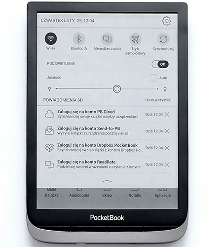 Bibliotekę e-booków można synchronizować przez różne chmury