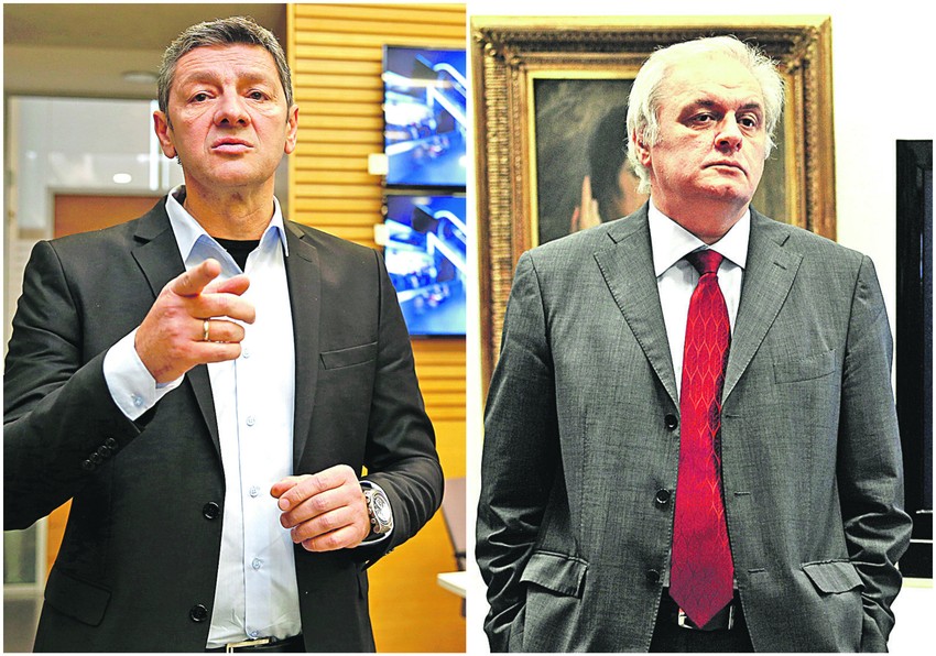 Direktor programa N1 Jugoslav Ćosić i direktor RTS-a Dragan Bujošević