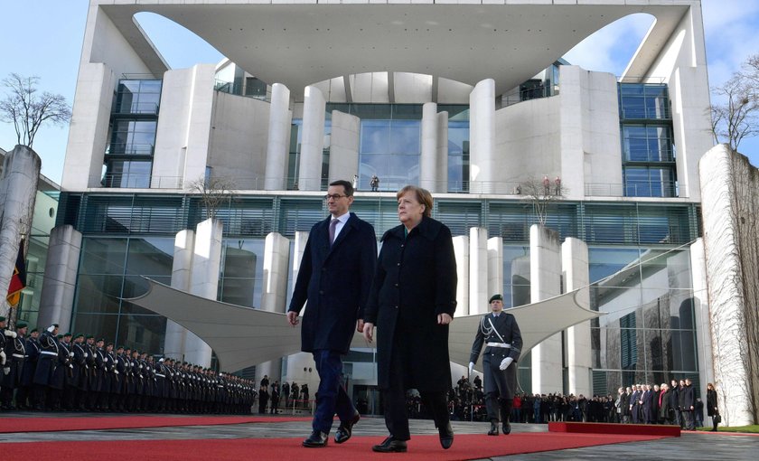 Angela Merkel i Mateusz Morawiecki