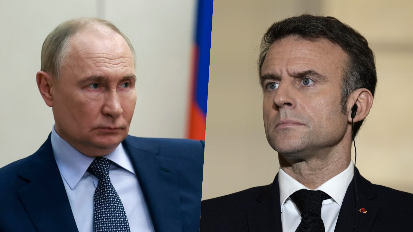 Šéf Kremľa Vladimir Putin a Francúzsky prezident Emmanuel Macron.