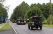 Wyjazd wojskowej kolumny uprzywilejowanej z jednostki 9 Braniewskiej Brygady Kawalerii Pancernej