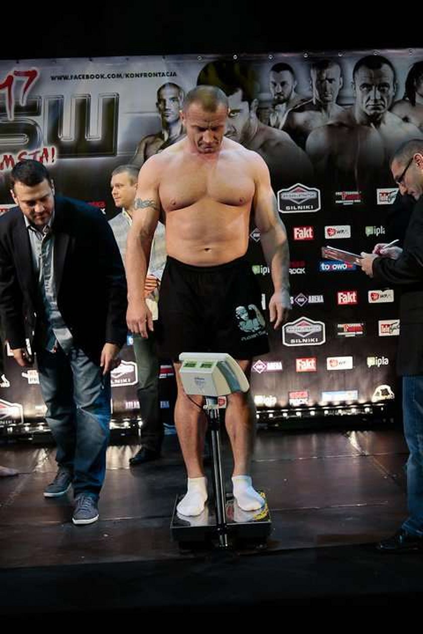 KSW 17 Pudzian i inni zabijacy przed galą. FOTO z ważenia