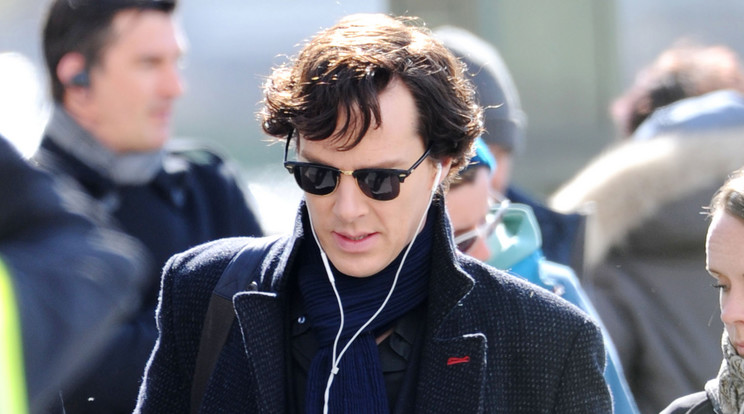 Benedict Cumberbatch a Sherlock legújabb évadát forgatja / Fotó: Northfoto