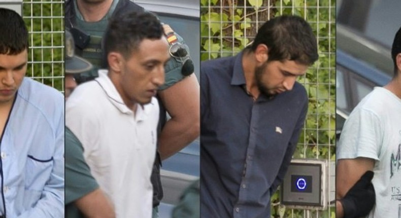 Mohamed Houli Chemlal, Driss Oukabir, Salah El Karib and Mohamed Aallaa were all charged with terrorism offences