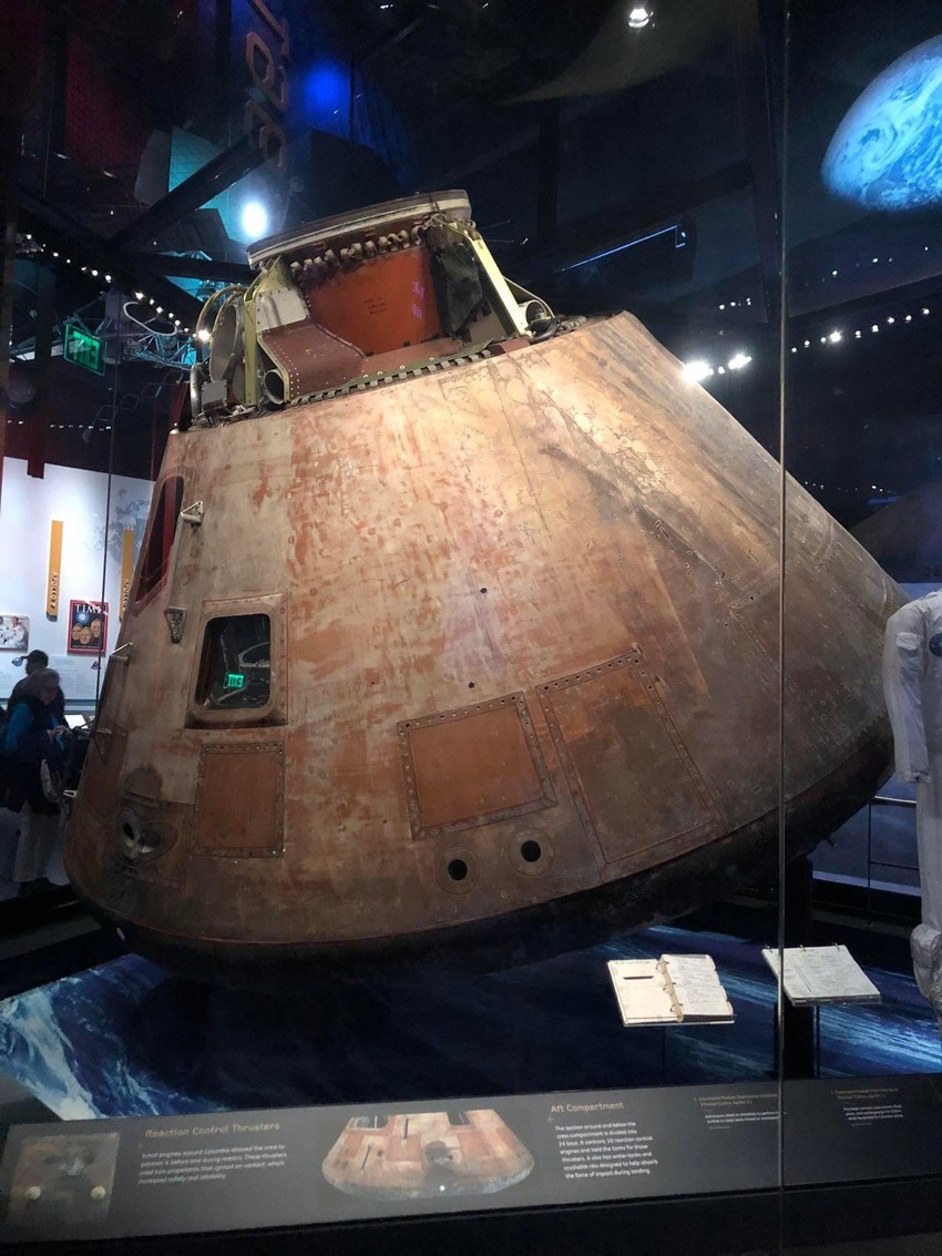 „Kolumbija" je bila komandni modul misije „Apolo 11", koji je služio kao glavni životni prostor za astronaute Nila Armstronga, Baza Oldrina i Majkla Kolinsa | Foto: BBC