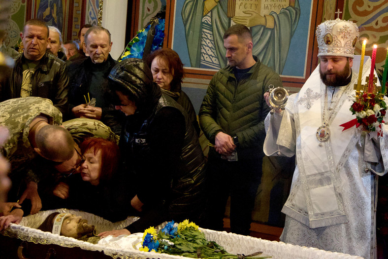 Pogrzeb w Kijowie. Ukraina. 2023 r.