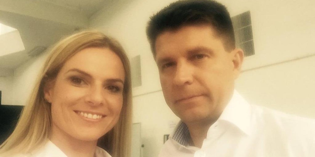 Joanna Schmidt i Ryszard Petru