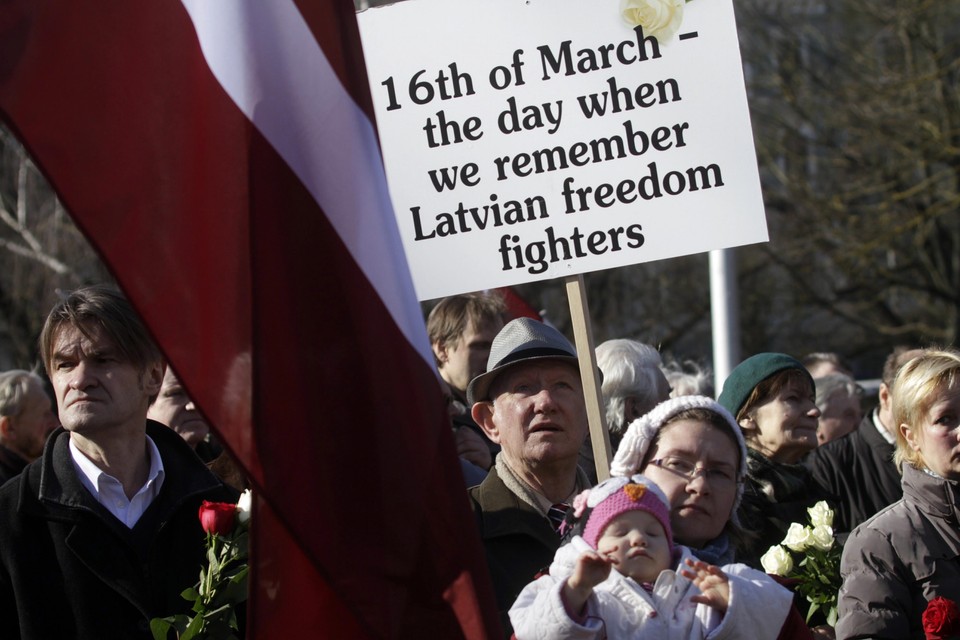 LATVIA HISTORY (Protests on Latvian Legion Day)