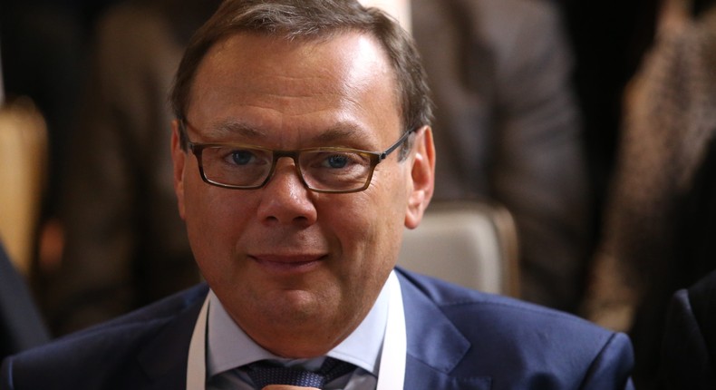 Russian billionaire and Alfa Group owner Mikhail Fridman attends the 2019 International Leadership Reunion in Moscow.