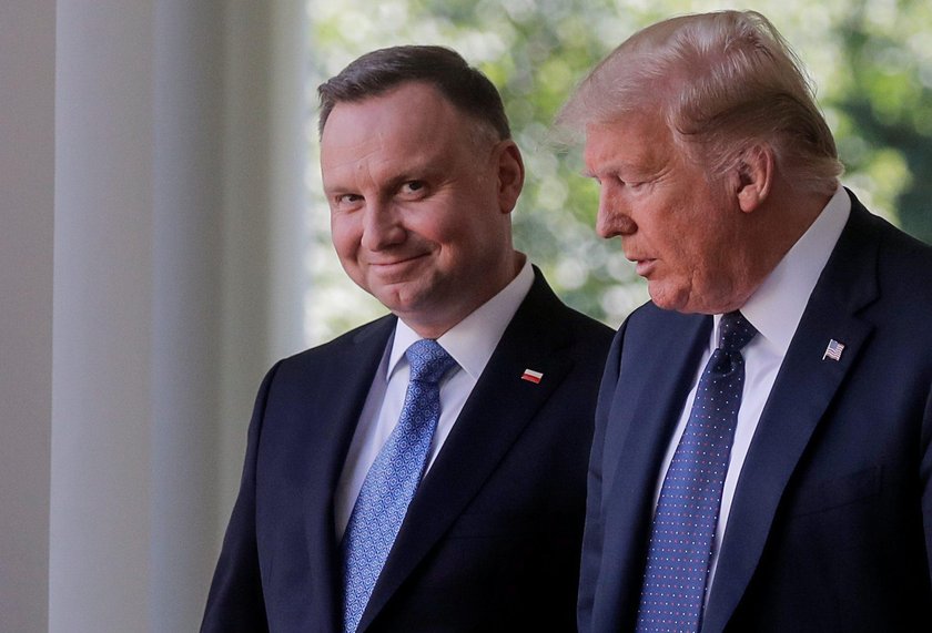 U.S. President Trump and Poland's President Duda hold joint news conference at the White House in Wa