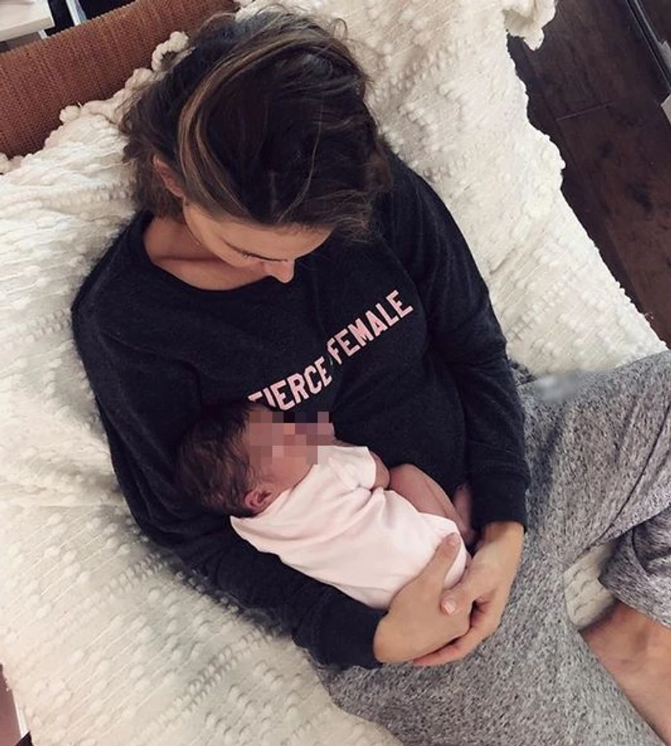 Nina Seničar sa bebom