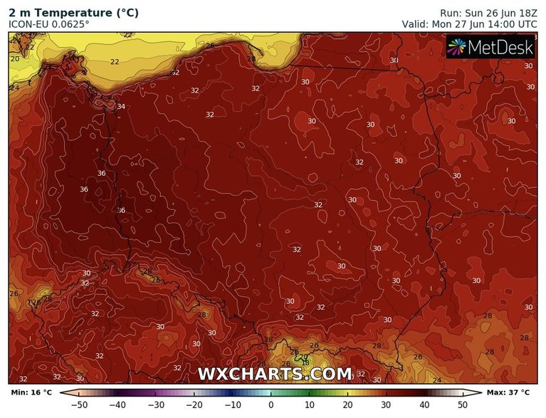 Żar będzie lał się z nieba niemal w całej Polsce