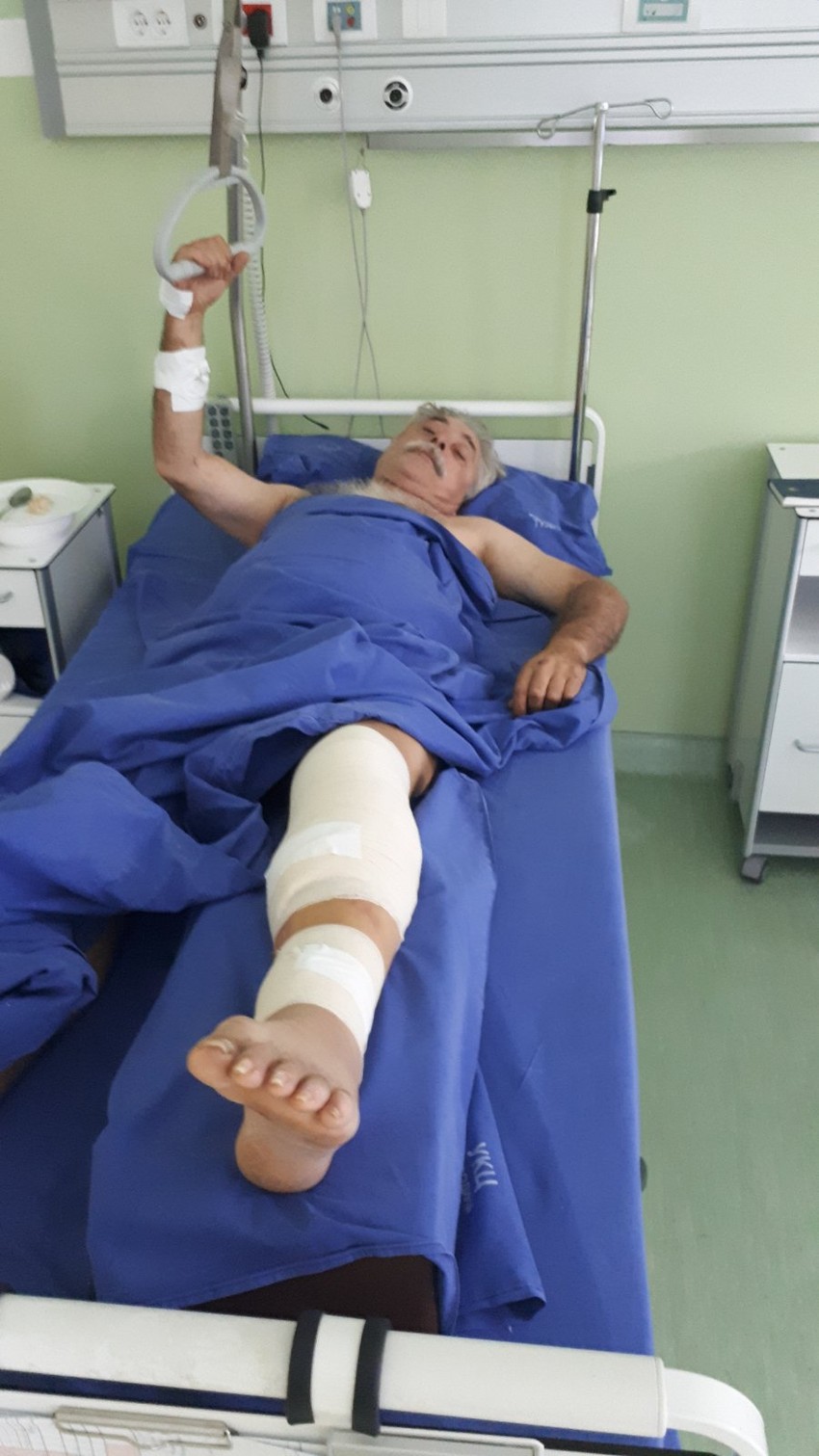 Povređeni Predrag Gajović u bolnici