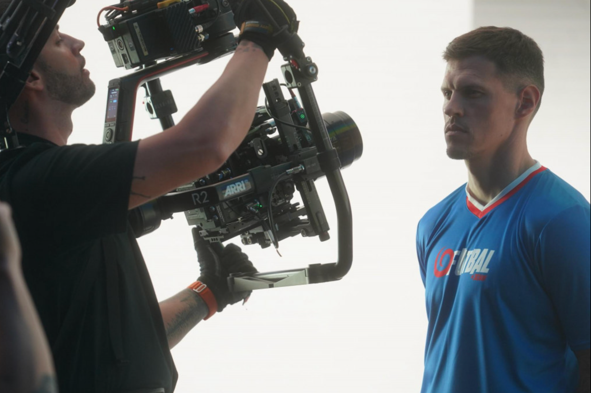 Výroba promo spotu TV JOJ s exfutbalistami pred štartom Majstrovstiev sveta vo futbale.
