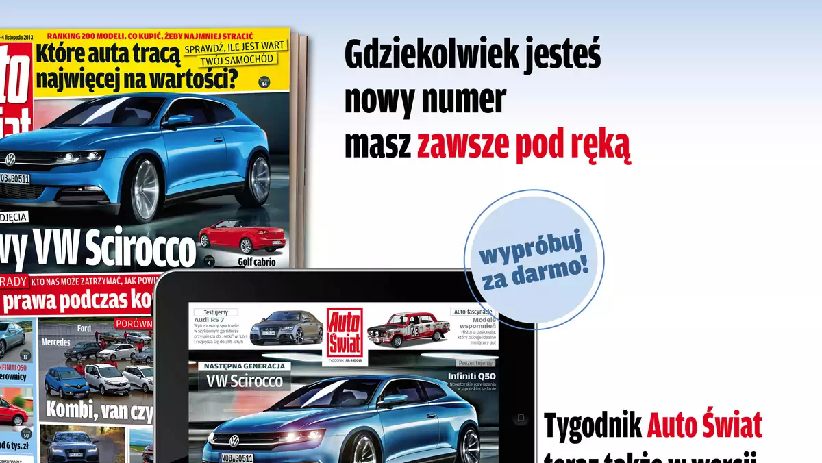 Auto Świat 45/2013 także na tabletach