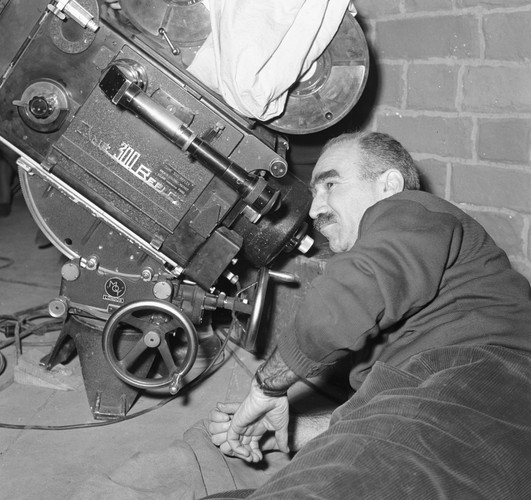 Aleksander Ford na planie 'Krzyżaków'