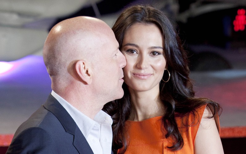 Bruce Willis z żoną Emmą Heming w Londynie